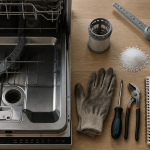 pannes lave vaisselle outils et diagnostic sur plan de travail