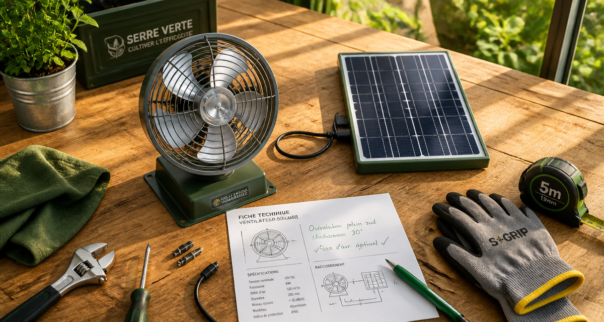 ventilateur panneau solaire compact et panneau photovoltaïque