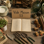 Vue table vide maison 53 objets chinés
