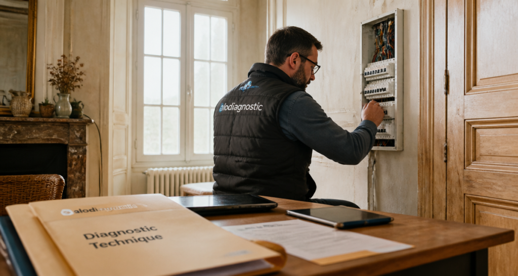 allodiagnostic avis technicien vérifie tableau électrique