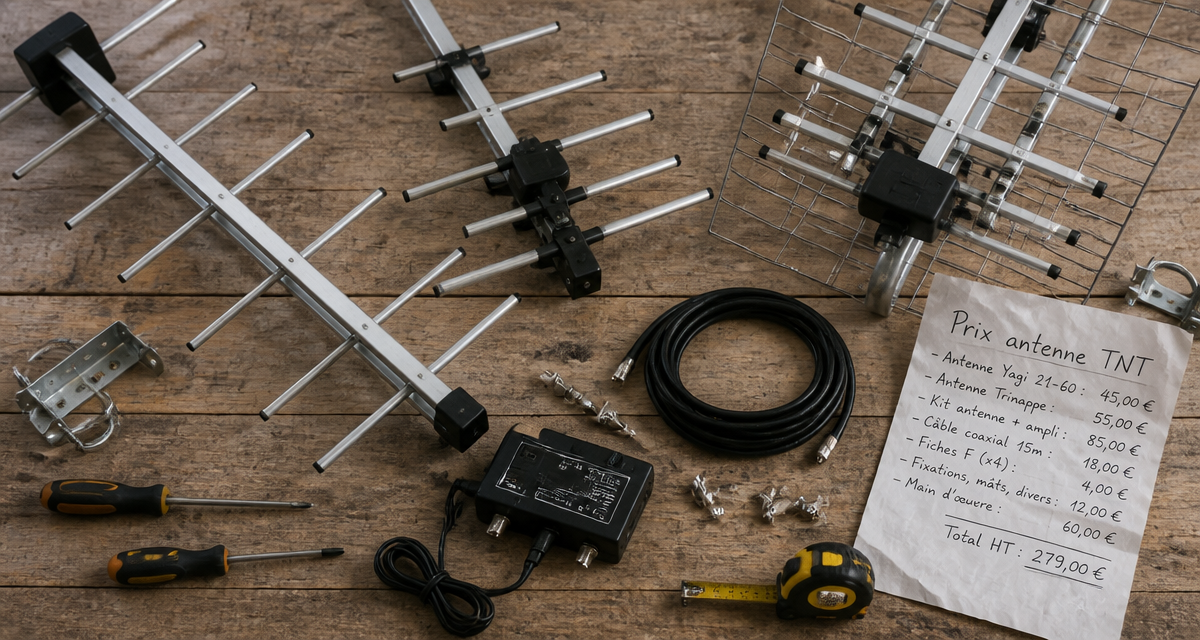 prix des antennes rateau modèles et accessoires sur plan de travail