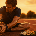 alimentation course a pied coureur repas piste