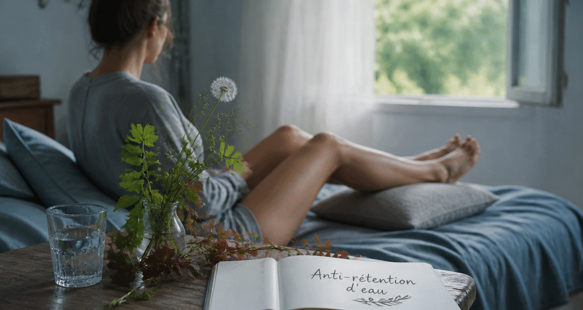 anti retention d eau puissant femme jambes plantes