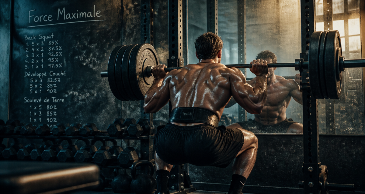 musculation pour la force squat miroir