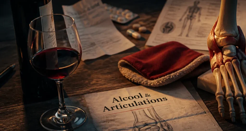 Alcool et inflammation articulaire : douleur articulaire après un verre
