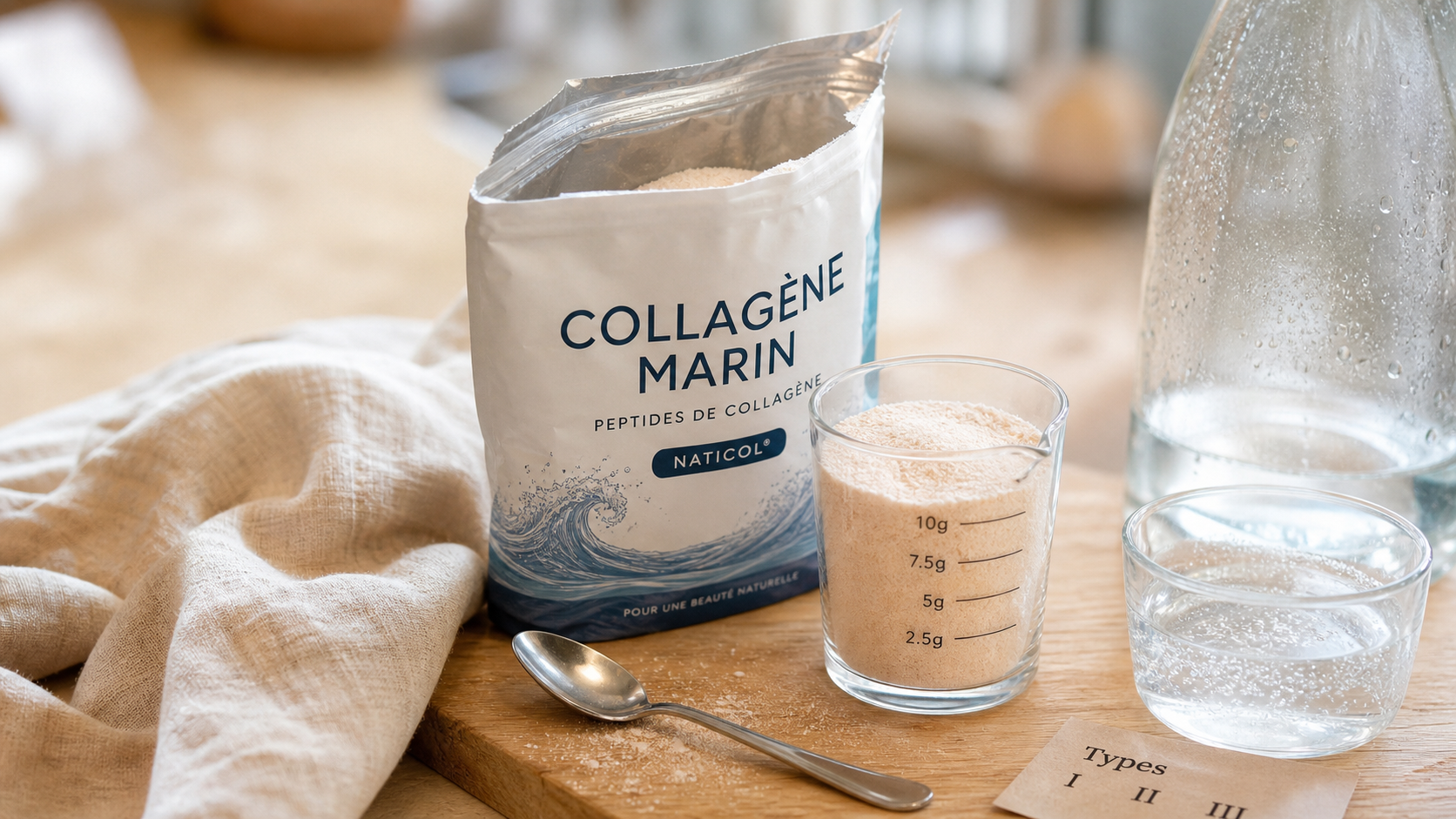 collagene nutri and co 5000 mg Types I II III vitamine C