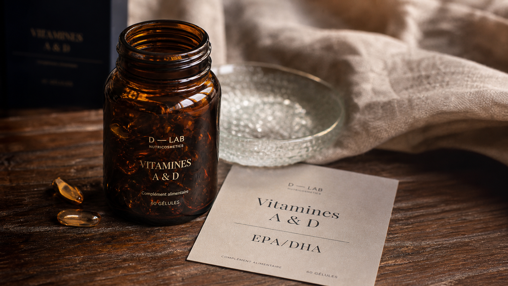 L huile de foie de morue, vitamines A et D et oméga 3, capsules molles