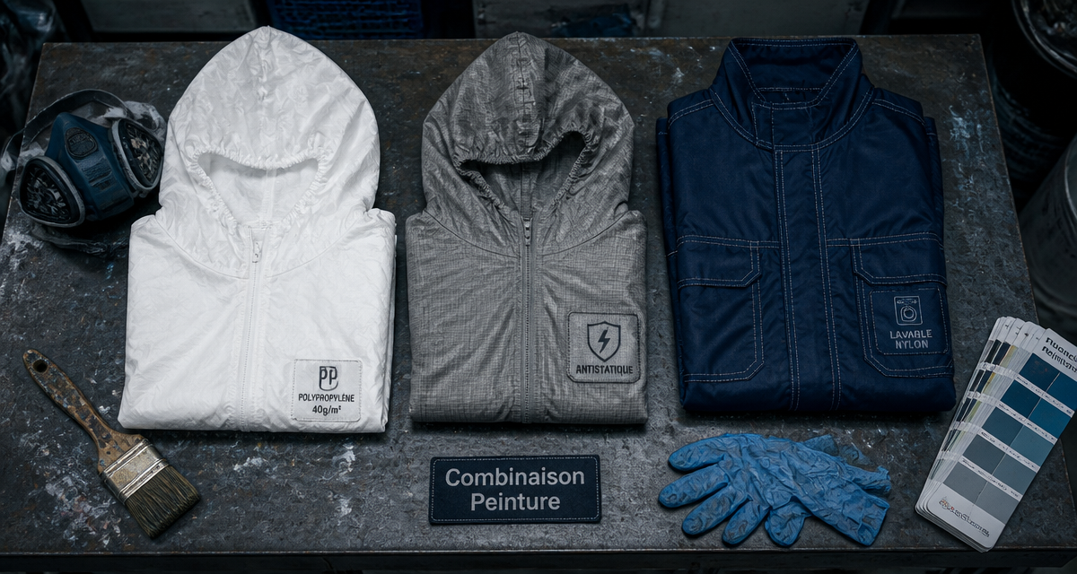 combi peinture antistatique et jetable vue d'ensemble