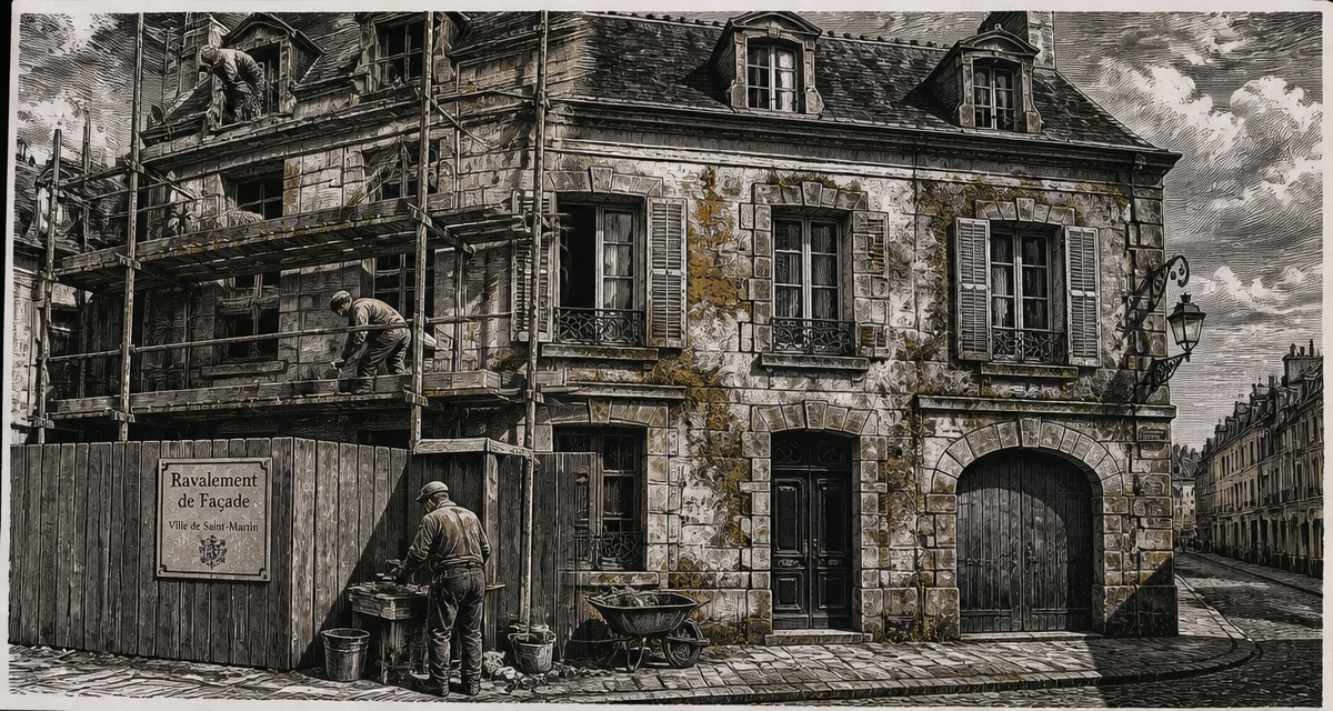Ravalement de façade tous les combien, immeuble ancien en travaux