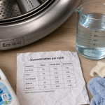 Consommation eau machine à laver 7 kg : eau par cycle et repères Éco 40-60