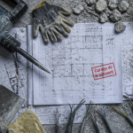 curage batiment outils plans et debris