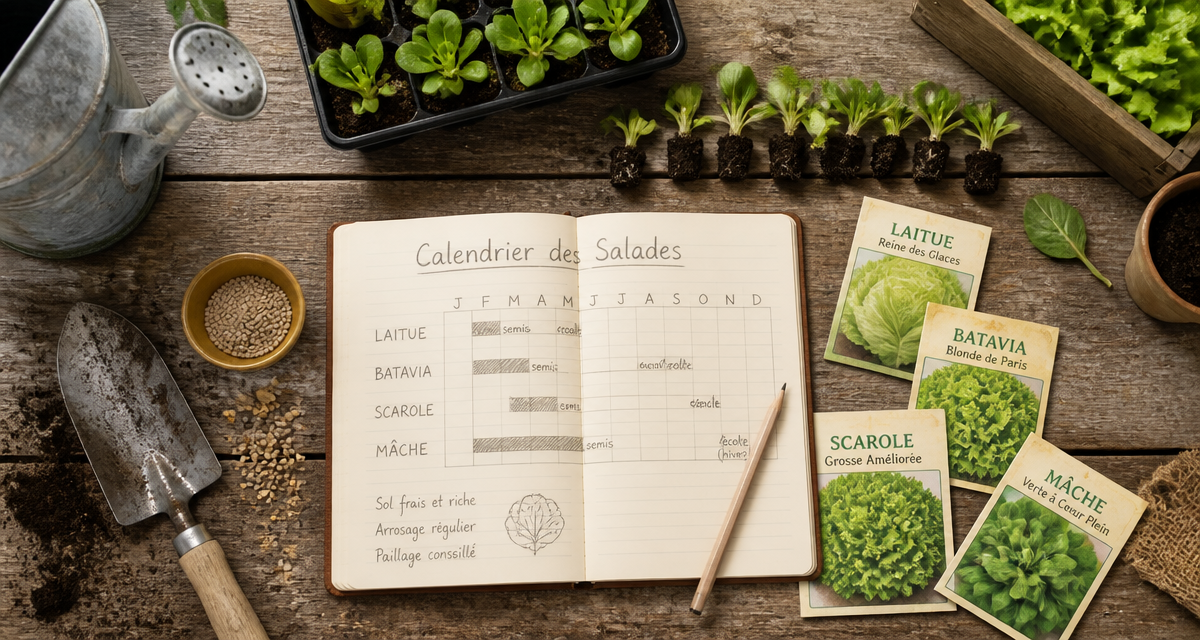 quand planter des salades calendrier de plantation