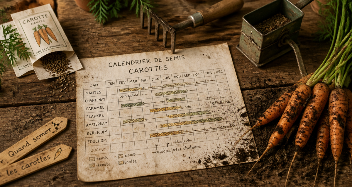 Quand semer les carottes calendrier semis