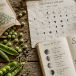 Quand semer les petit pois avec la lune, table de semis et calendrier