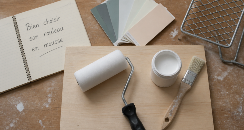 Rouleau en mousse pour quelle peinture sur plan de travail