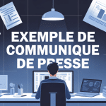 exemple de communiqué de presse scène bureau professionnel