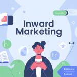 Illustration inward marketing centré sur l'humain et écosystème digital