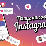 Visuel tirage au sort Instagram smartphone moderne