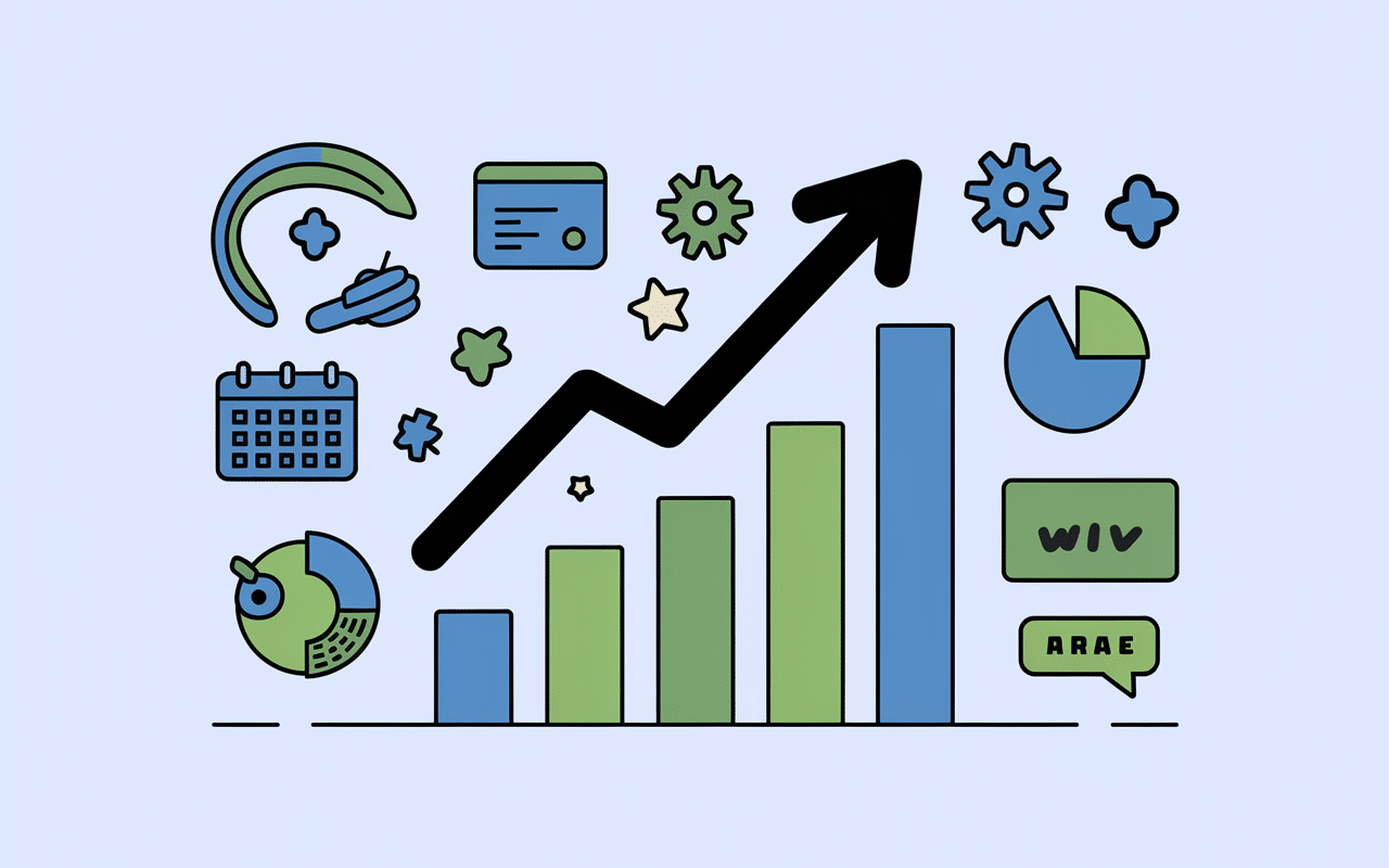 graphique croissance ventes comeup conseils