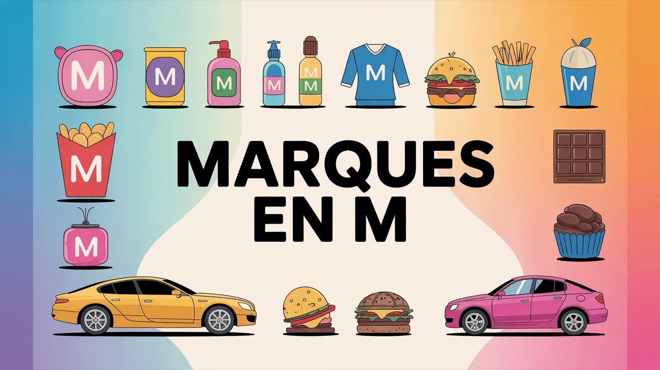illustration de marque en m icônes secteurs mode beauté auto