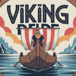 Viking dir guerrier nordique illustration fjord