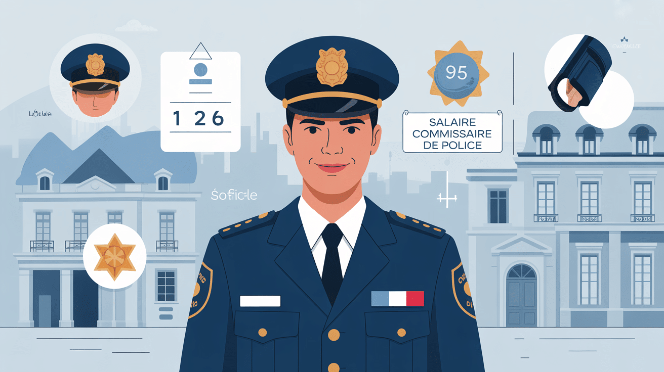 Illustration salaire commissaire de police France fonction publique