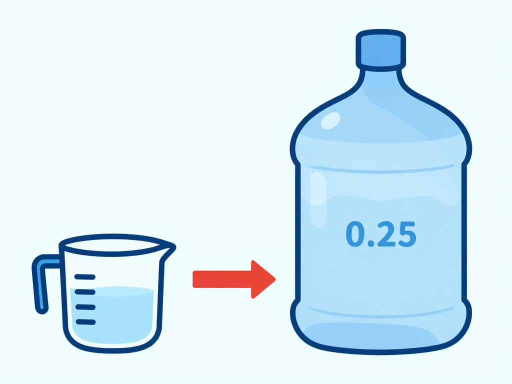diagramme conversion 250 ml en l explicatif
