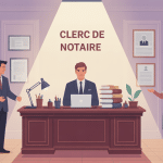 Illustration devenir clerc de notaire dans une étude notariale