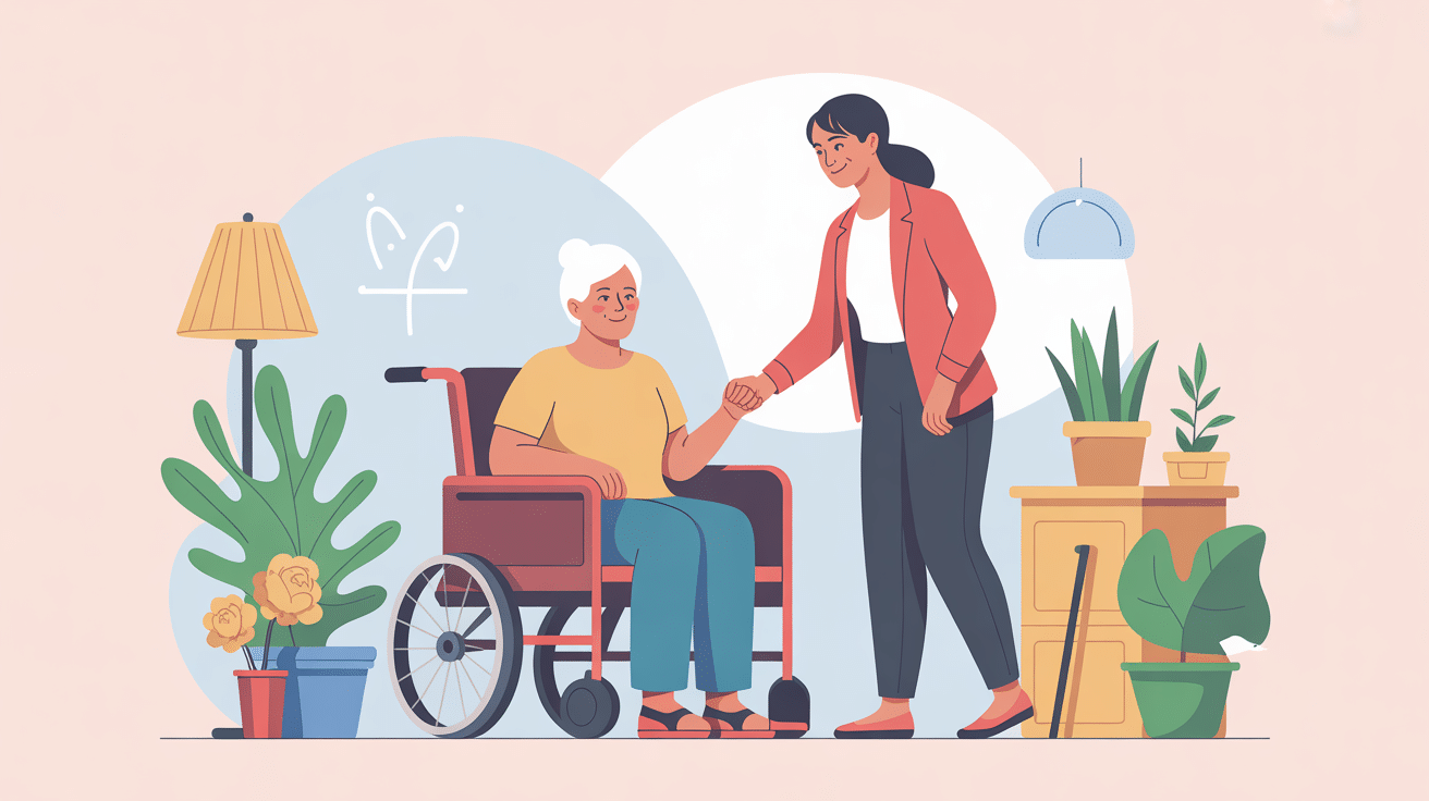 Scène formation auxiliaire de vie gratuite et rémunérée personne aidant senior