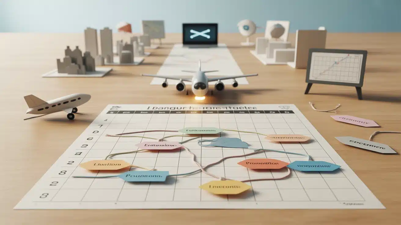 Planning éditorial réseaux sociaux : stratégie en 8 colonnes