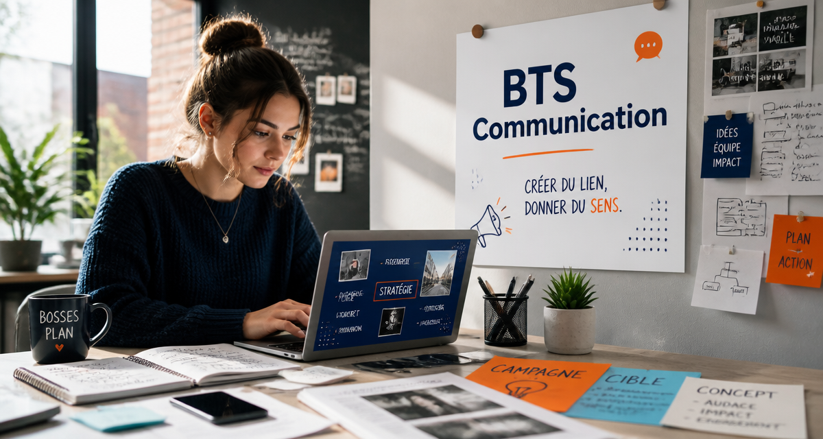 bts communication à distance étudiante ordinateur