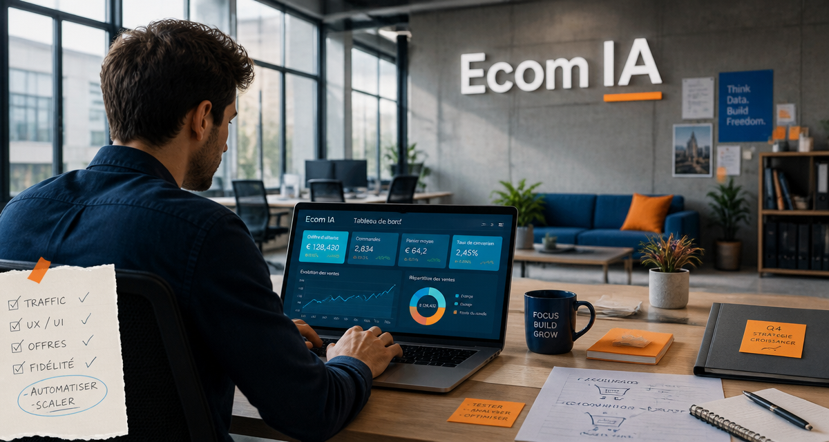 ecom ia tableau de bord e-commerce