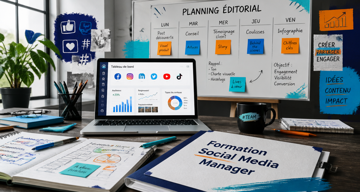 formation social media manager en agence digitale