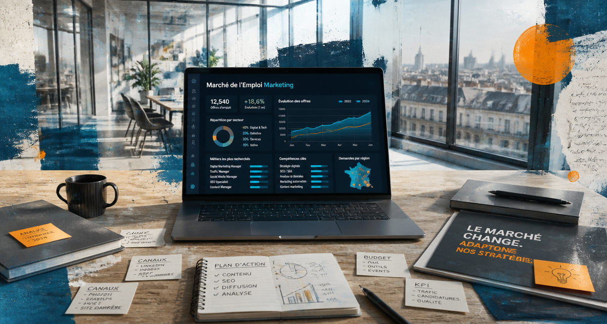 open space marketing poste tableau de bord
