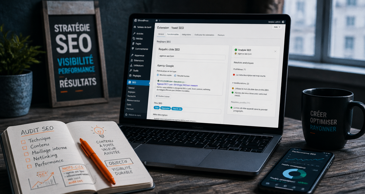 requete cible seo sur ordinateur