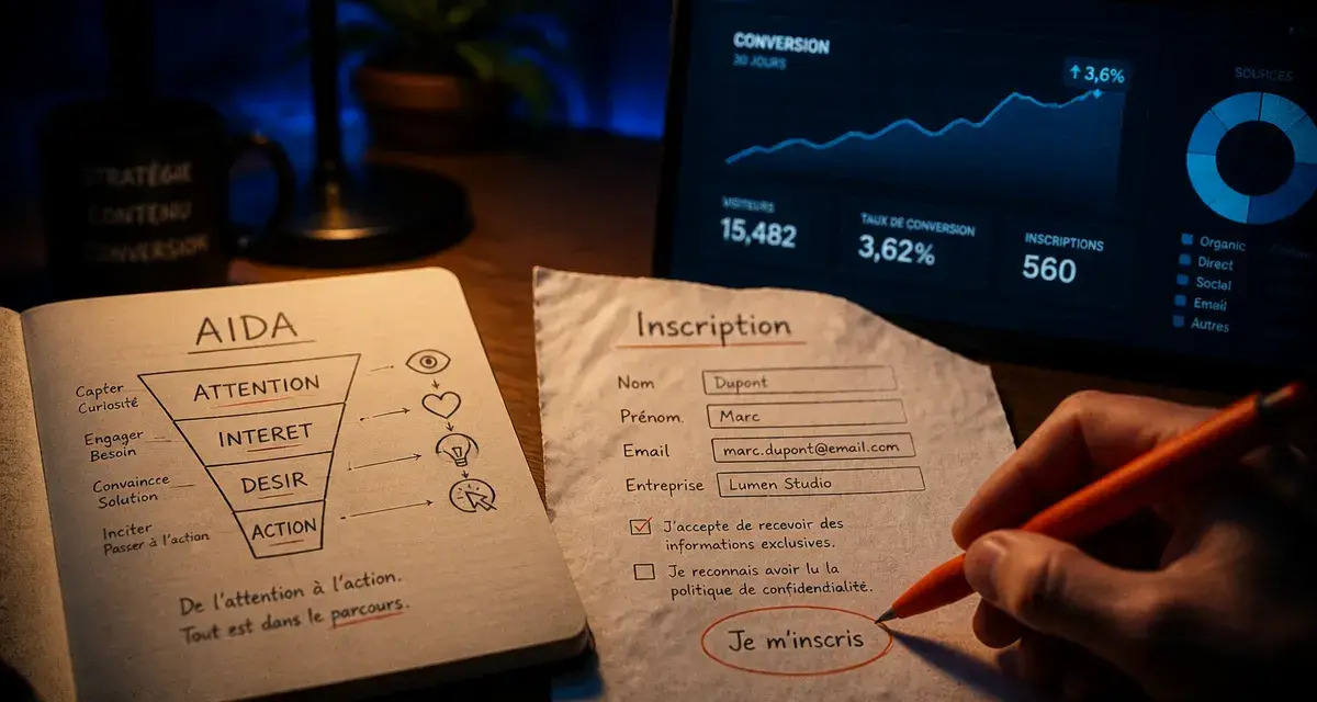 Copywriting copywriting AIDA : convertir prospects en clients