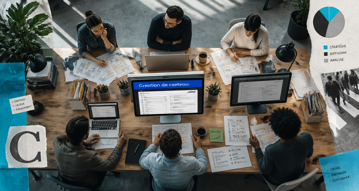 gestion de contenu collaborateurs open space
