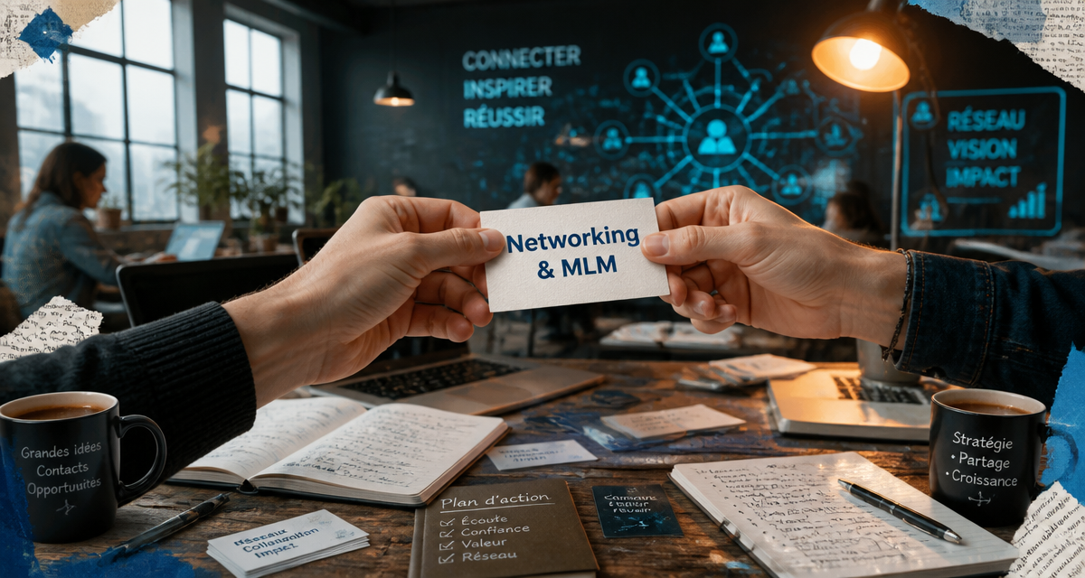 Marketing and networking en coworking, échange de cartes