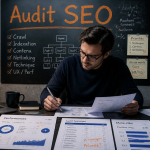 search optimization consultant audit SEO sur ordinateur