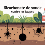 bicarbonate de soude contre les taupes sur pelouse et taupinière