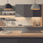 Egger plan de travail en cuisine moderne, décors bois pierre béton