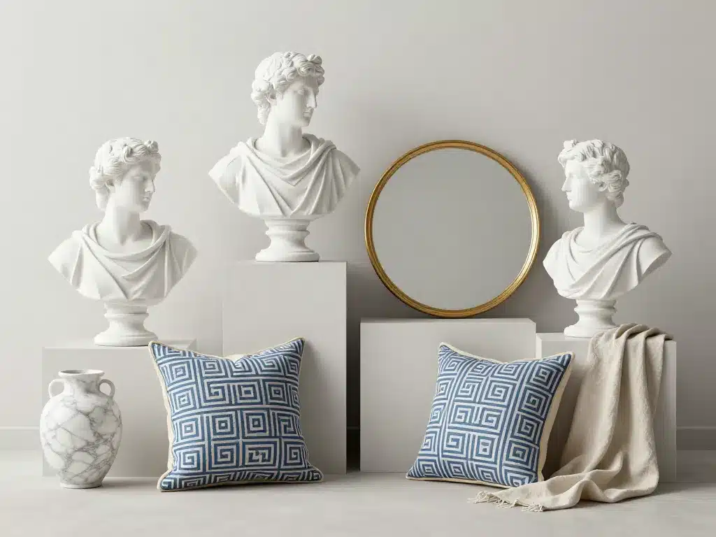 Meubles et objets pour décoration grecque antique moderne