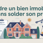 illustration vente bien immobilier et prêt en cours, forum