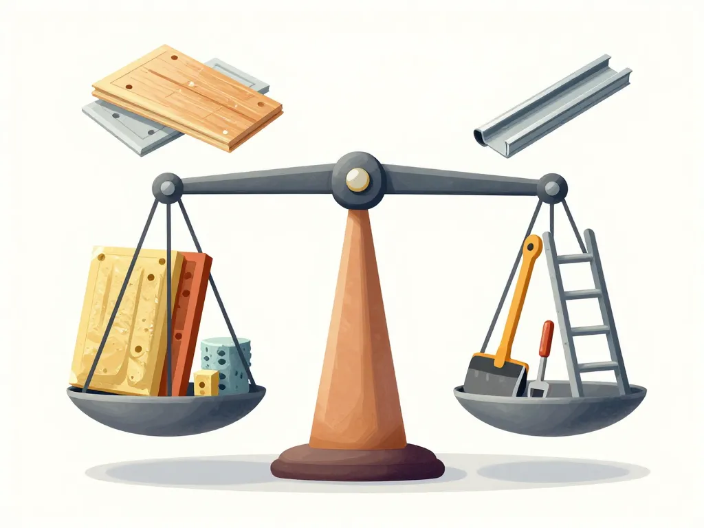 prix placo et rail variables coût chantier
