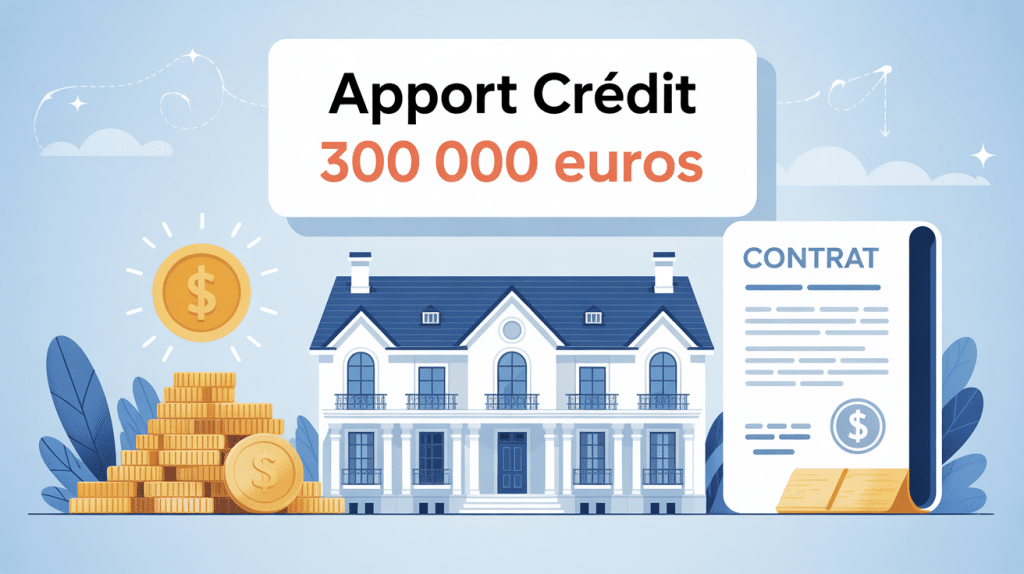 Illustration principale quel apport pour emprunter 300 000 euros