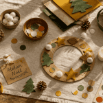 bricolage de noël pour petit de 2 ans sur table
