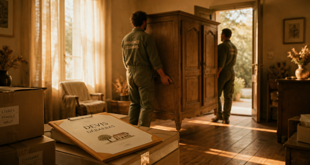 Debarras maison armoire cartons professionnels