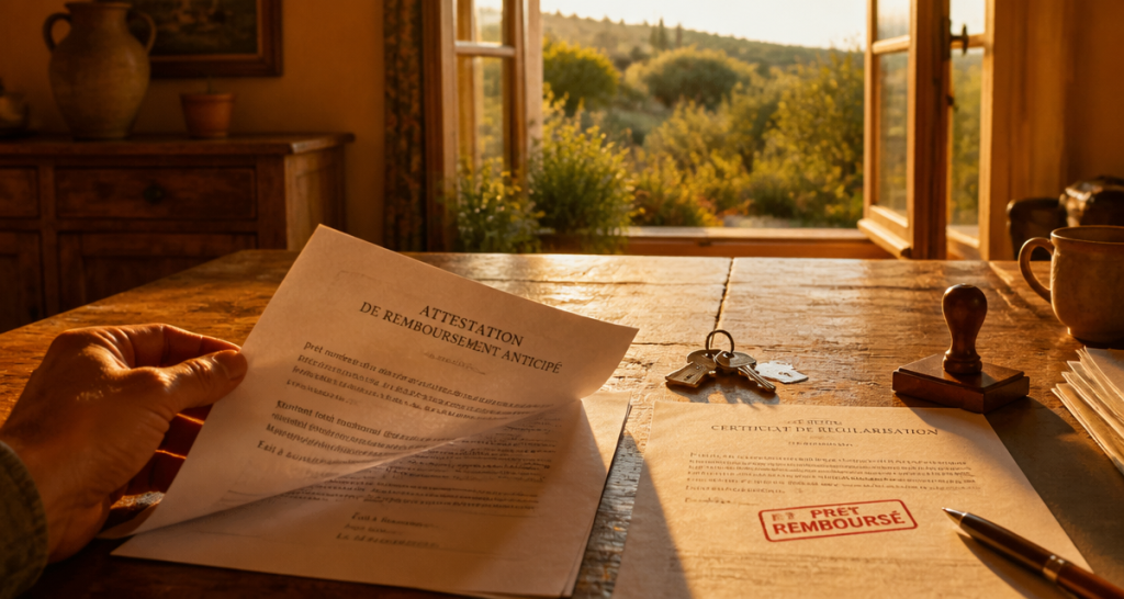 J ai fini de payer mon credit immobilier documents attestation