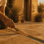Joint de dilatation terrasse exterieur artisan mastic pierre