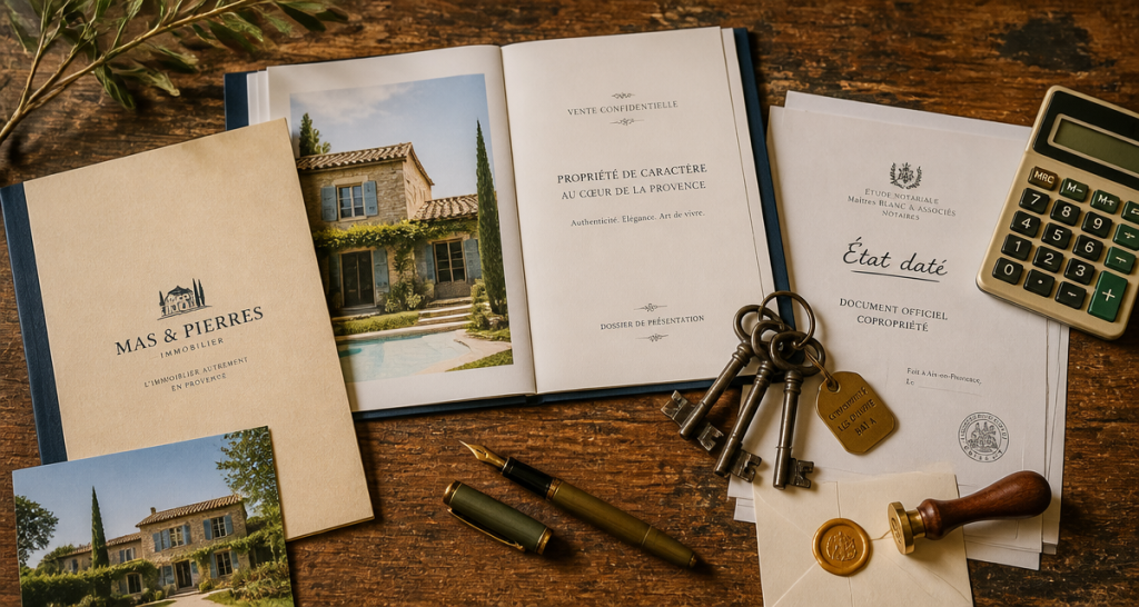 vente sans état daté table dossier clés